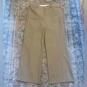 Loft NWOT Tan Wide-Leg Trousers